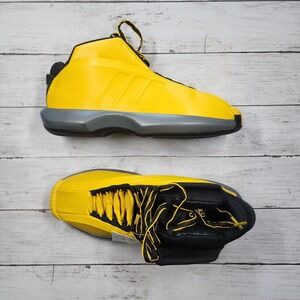 Sz 9.5 ADIDAS Crazy 1 Basketball Shoes Team Yellow Blk GY3808 - New‎